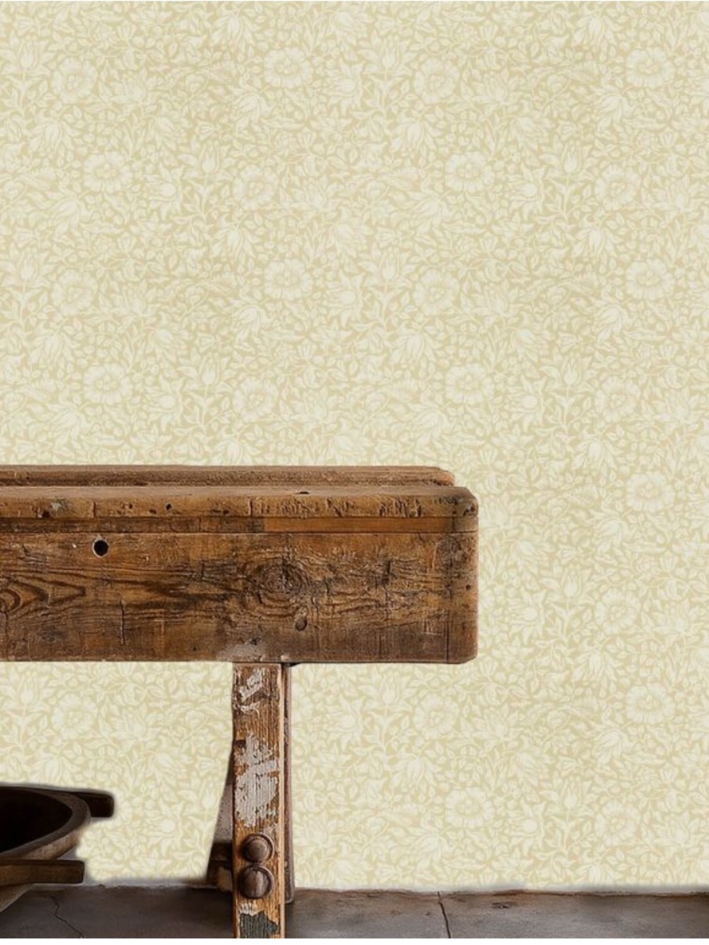 2 Rolls of William Morris MALLOW WALLPAPER in Soft Gold